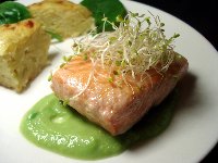 photo de la sortie Resto convivial   "Le Jean Ester" Filet de saumon / Farfalles poulet