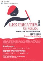 photo de la sortie vernissage Les Cr&eacute;atifs du Soler exposent &agrave; l'Espace Martin Viv&egrave;s du 15 au 16 septembre 2018 