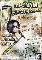 sortie 5ème soirée Mi-Slam / Mi-Concert au Relax Bar photo de la sortie 5ème soirée Mi-Slam / Mi-Concert au Relax Bar