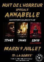 sortie ANNABELLE photo de la sortie ANNABELLE
